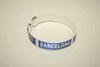 BARCELONA SOCCER FOOTBALL CLUB WHITE FLEXIBLE BRACELET WRISTBAND .. NEW