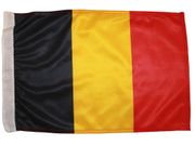 BELGIUM 12" X 18" INCHES COUNTRY HIGH QUALITY FLAG WITH SLEAVE WITHOUT STICK .. FIFA SOCCER WORLD CUP .. NEW