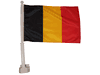 BELGIUM 12" X 18" INCHES HEAVY DUTY COUNTRY FLAG WITH STICK .. FIFA SOCCER WORLD CUP .. NEW