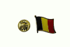 BELGIUM COUNTRY FLAG METAL LAPEL PIN BADGE ... NEW