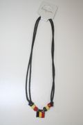 BELGIUM COUNTRY FLAG METAL NECKLACE CHOKER .. NEW