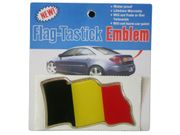 BELGIUM COUNTRY FLAG WAVY BUMPER DECAL STICKER EMBLEM ...