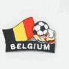 BELGIUM SOCCER BALL FOOTBALL IRON ON EMBROIDERED PATCH CREST BADGE .. NEW