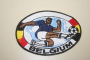 BELGIUM SOCCER FOOTBALL PLAYER IRON ON PATCH CREST BADGE .. NEW