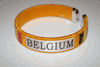 BELGIUM YELLOW COUNTRY FLAG FLEXIBLE BRACELET WRISTBAND .. NEW