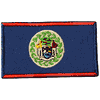 BELIZE COUNTRY FLAG SMALL IRON ON PATCH CREST BADGE .. NEW