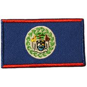BELIZE COUNTRY FLAG SMALL IRON ON PATCH CREST BADGE .. NEW