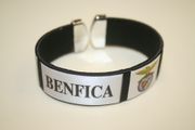 BENFICA BLACK SUPER THICK FLEXIBLE BRACELET WRISTBAND .. PORTUGAL FOOTBALL SOCCER MERCHANDISE ... NEW