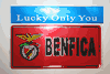 BENFICA PORTUGAL FOOTBALL CLUB LICENSE PLATE STICKER ... SOCCER ... NEW