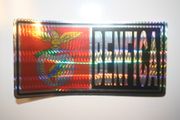 BENFICA PORTUGAL SOCCER FOOTBALL LARGE METALIC BUMPER STICKER .... NEW