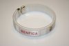 BENFICA  PORTUGAL SOCCER FOOTBALL WHITE FLEXIBLE METAL NYLON BRACELETS...NEW