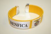 BENFICA YELLOW SUPER THICK FLEXIBLE BRACELET WRISTBAND .. PORTUGAL FOOTBALL SOCCER CLUB .. NEW