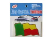 BENIN COUNTRY FLAG WAVY BUMPER DECAL STICKER EMBLEM ...