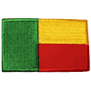 BENIN SMALL COUNTRY FLAG IRON ON EMBROIDERED PATCH CREST BADGE .. NEW