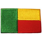BENIN SMALL COUNTRY FLAG IRON ON EMBROIDERED PATCH CREST BADGE .. NEW