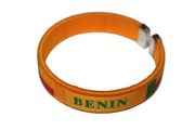 BENIN YELLOW COUNTRY FLAG C' BRACELET WRISTBAND