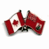 BERMUDA / CANADA COUNTRY FLAG SMALL METAL FRIENDSHIP LAPEL PIN BADGE .. NEW BERMUDA / CANADA COUNTRY FLAG SMALL METAL FRIENDSHIP LAPEL PIN BADGE .. NEW
