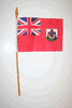 BERMUDA COUNTRY 4" X 6" SMALL STICK FLAGS WITH 10" POLE .. NEW