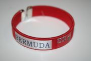 BERMUDA RED COUNTRY FLAG FLEXIBLE BRACELET WRISTBAND .. NEW