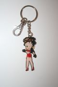 ***SOLD OUT***BETTY BOOP BIKER CHICK METAL KEYCHAIN ... OFFICIAL LICENSE PRODUCT .. NEW