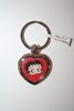 BETTY BOOP HEART DOUBLE SIDED METAL KEYCHAIN .. NEW