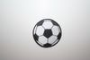 BLACK AND WHITE SOCCER BALL FOOTBALL IRON ON EMBROIDERED PATCH CREST BADGE .. NEW