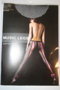 BLACK FISHNET PANTYHOSE WITH PINK LACE UP BACK WITH BOW .. 100-175 LBS