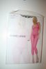 BLACK FOOTLESS MESH BODYSTOCKING WITH SIDES CROP AND OPEN CROTCHET... 100-175 LBS... NEW IN PACKAGE