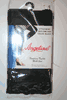 BLACK FOOTLESS TIGHTS WITH LACE BOTTOM BY ANGELINA ... 100-175 LBS ... NEW
