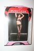 BLACK LACE CUT OUT FRONT CROTCHLESS BODYSTOCKING BODYSUIT .. 100-175 LBS .. NEW