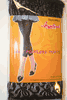 BLACK LACE FOOTLESS THIGHTS BY ANGELINA 100 - 175 LBS ... NEW