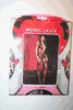 BLACK LACE V NECK TIE TOP HALTER CUT-OFF BACK BODYSTOCKING BY MUSIC LEGS .. 100-175 LBS .. NEW IN PACKAGE