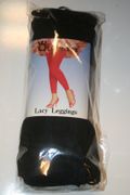 BLACK LACY SUPER THICK TIGHTS FOOTLESS WINTER LEGGINGS BY QUEENS TEX ... 90-175 LBS