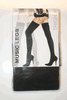 BLACK OPAQUE THIGH HIGH STOCKINGS  BY MUSIC LEGS 100-175 LBS ...NEW