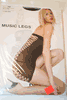 BLACK SEXY STRETCH OPAQUE MINI WITH FENCE NET BACK ...100-175 LBS...NEW IN PACKAGE