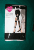 BLACK SPANDEX RIPPED OPAQUE LEGGINGS TIGHTS BY MUSIC LEGS .. 100-175 LBS .. NEW IN PACKAGE