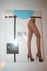 BLUE FISHNET SEAMLESS FISHNET PANTYHOSE BY MUSIC LEGS .. 100-175 LBS .. NEW IN PACKAGE
