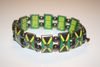 BOB MARLEY JAMAICA COUNTRY FLAG METAL FLEXIBLE DOUBLE SIDED BRACELET ... NEW