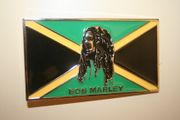 BOB MARLEY JAMAICA FLAG COLOR METAL BELT BUCKLE ... NEW