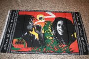 BOB MARLEY SMOKING RASTA 3' X 5' FLAG ... REGGAE GUITAR LEGEND .. NEW 