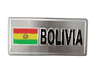 BOLIVIA COUNTRY FLAG SMALL METAL LICENSE PLATE STICKER DECAL EMBLEM .. NEW