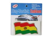 BOLIVIA COUNTRY FLAG WAVY BUMPER DECAL STICKER EMBLEM ...