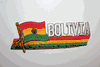 BOLIVIA COUNTRY FLAG WORD IRON-ON PATCH CREST BADGE ... NEW