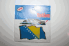BOSNIA COUNTRY FLAG BUMPER STICKER DECAL EMBLEM .. NEW