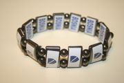 BOSNIA COUNTRY FLAG FLEXIBLE METAL REVERSIBLE SPORTS BRACELET WRIST BAND ... NEW