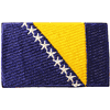 BOSNIA COUNTRY FLAG SMALL IRON ON PATCH CREST BADGE .. NEW