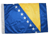 BOSNIA & HERZEGOVINA 12" X 18" INCHES COUNTRY HIGH QUALITY FLAG WITH SLEAVE WITHOUT STICK .. FIFA SOCCER WORLD CUP .. NEW