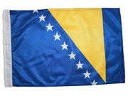 BOSNIA & HERZEGOVINA 12" X 18" INCHES COUNTRY HIGH QUALITY FLAG WITH SLEAVE WITHOUT STICK .. FIFA SOCCER WORLD CUP .. NEW