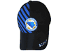 BOSNIA & HERZEGOVINA BLACK WITH BLUE STRIPES  FLEXFIT HAT CAP .. FIFA SOCCER WORLD CUP .. NEW