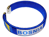 BOSNIA & HERZEGOVINA BLUE COUNTRY FLAG C' BRACELET WRISTBAND .. NEW
